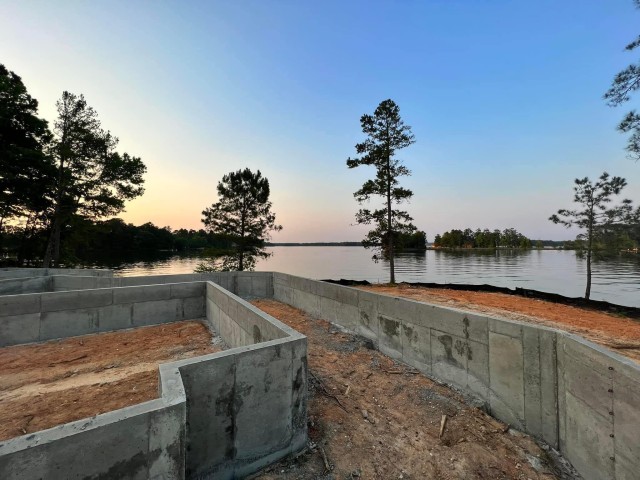 Basement Wall Project on Lake Martin in The Ridge